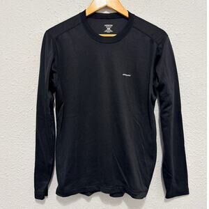 Patagonia Capilene Black Long Sleeve Shirt Hiking Outdoor Gorpcore Base Layer